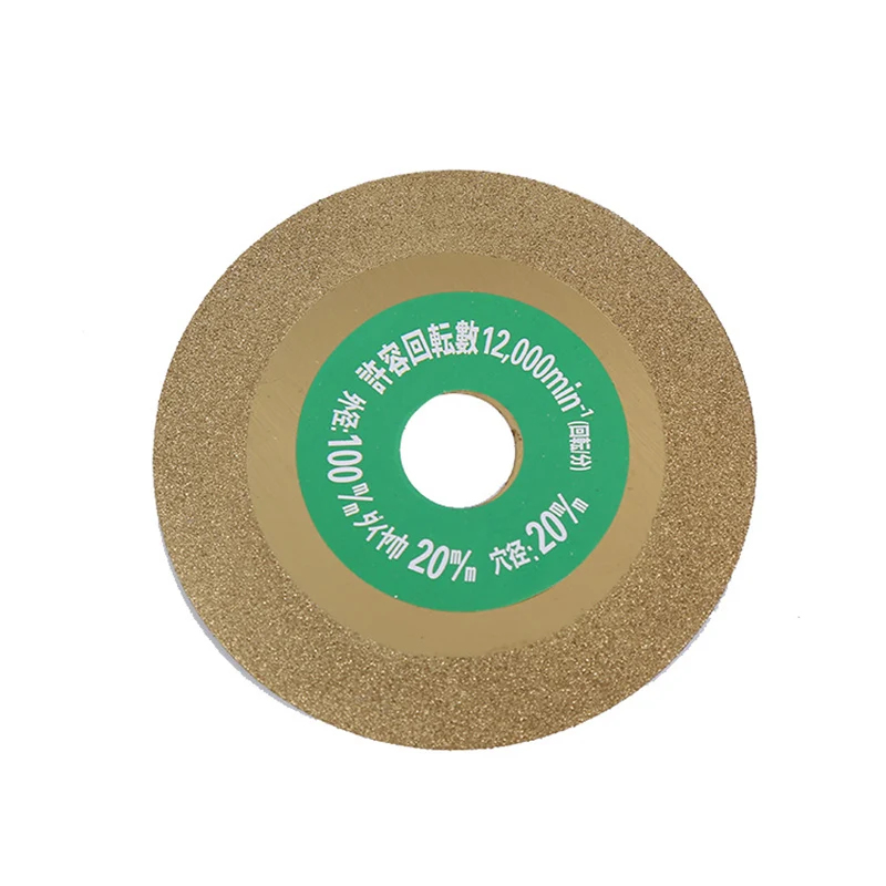 1 Pcs 100mm Diamond Saw Blades Disc Wheel Glass Ceramic Cutting Wheel for Angle Grinder SEP99