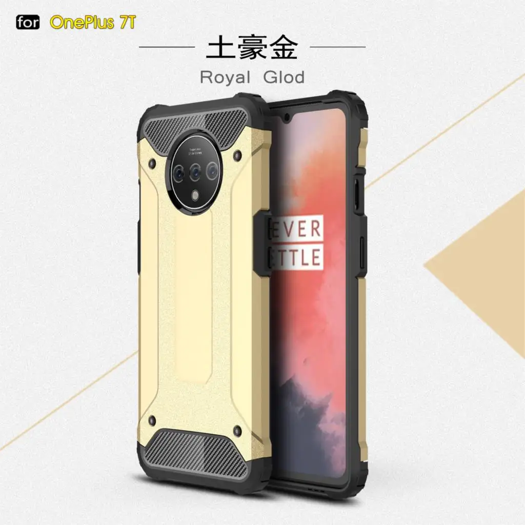 Чехол для Oneplus 7 T, противоударный Прочный жесткий защитный чехол для Oneplus 7 T, ТПУ силиконовый чехол-бампер для телефона Oneplus 7T