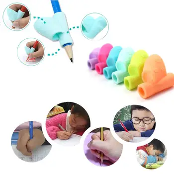 

Stationery Writing Handwriting Corrector Learning Toy Child Child Finger Stall Holder Silicone Correction 3PCS Correction