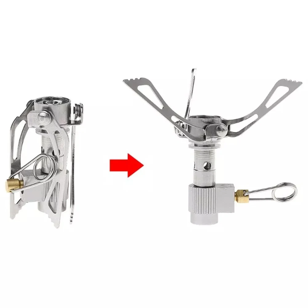 Gas Stove Convenient Durable Aluminum Alloy 2400W Outdoor Travel Survival Gas Burner Portable Barbeque Folding Cooker
