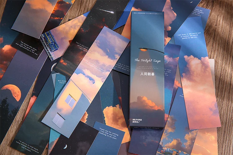 30pcs Classic Film Series Box Bookmark Aesthete Stationery Give A Gift To Someone Who Likes Reading