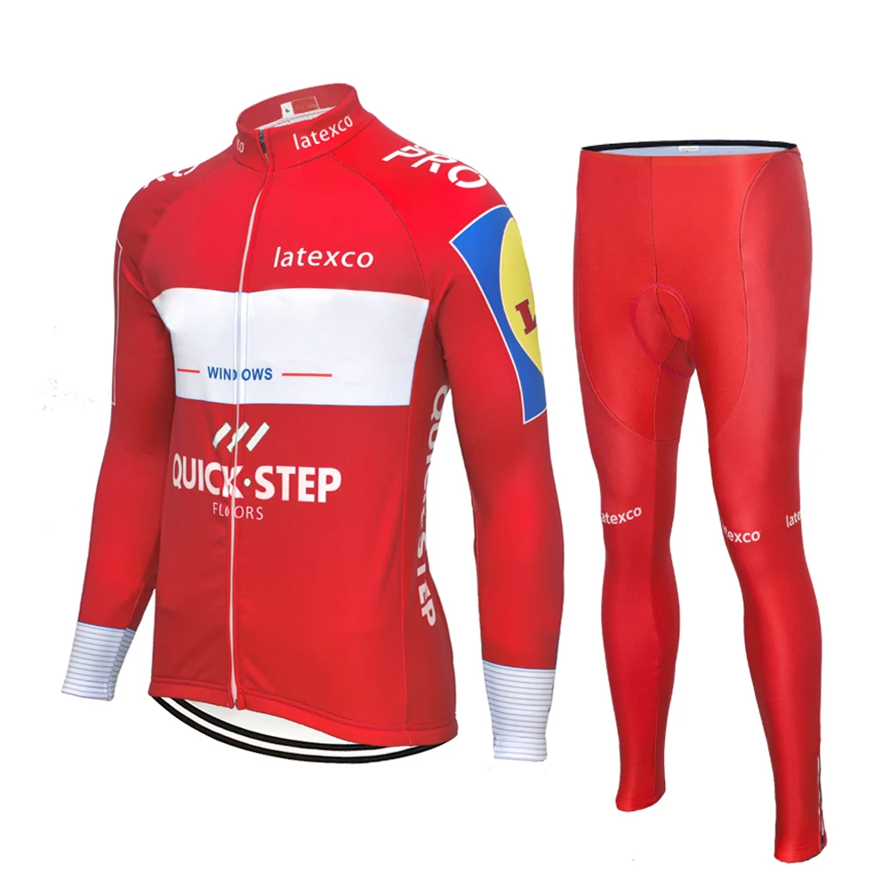 no fleece set 8 uniforme ciclismo hombre Pro Team быстрый шаг с длинным рукавом Велоспорт Джерси 9D гелевая подкладка нагрудник набор велосипед roupa мужской велоспорт - Цвет: no fleece set 8