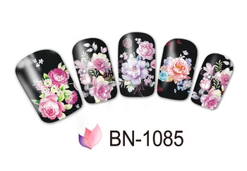 

Nail Sticker Art Water Decals Noble Peony Rose Flower Designs Nails Slider Tattoo Decoration Manicure Pegatina Foil Wraps