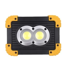2 COB 20 Вт светодиодный рабочий светильник, перезаряжаемый портативный водонепроницаемый Светодиодный светильник s для наружного кемпинга пешего туризма аварийного ремонта автомобиля