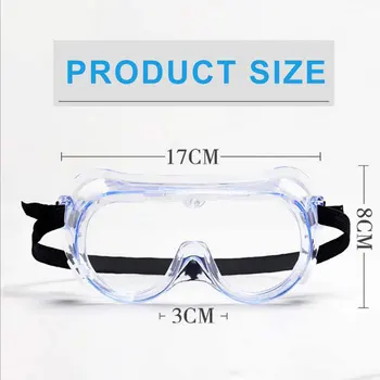 

Eye Protection Safety Glasses Work Anti Virus Eye Anti-Fog Antisand windproof Anti Dust Saliva Transparent Goggles