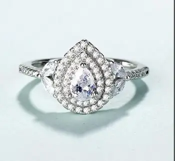 

T713 925 Sterling Silver Personalized Rings For Women Cubic Zirconia Stone Rings