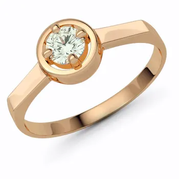 

A ring of red gold diamond e0201kts11134200