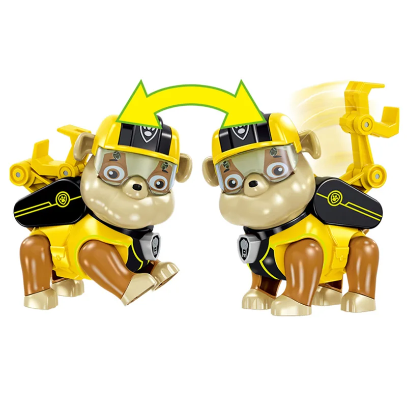 7pcs/set Paw Patrol Toys Dog Can Deformation Toy Captain Ryder Pow Patrol Psi Patrol Action Figures Toys for Children Gifts