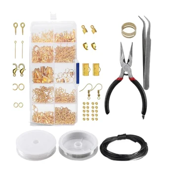 

10 Grid Jewelry Beaded Wire Tool Jewelry DIY Necklace Material Combination Hand Tool Pliers Set Lobster Buckle Handmade