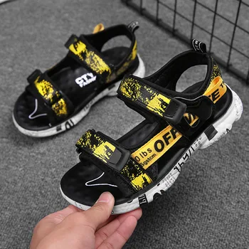 

Fashion Childrens Sandals 2020 Summer New Light And Comfortable Boys Beach Shoes Slip Breathable Soft Bottom Sandals