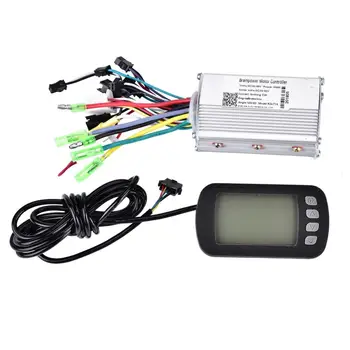

Ebike Controller Brake LCD Display 36V/48V 350W Electric Scooter Controller Brushless Motor Electric Bicycle Accessory