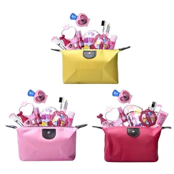 

Children Pretend Makeup Set Fake Cosmetic Toy Kit Simulation Eye Shadow Lipstick Brushes Girls Play House Role Play Toys