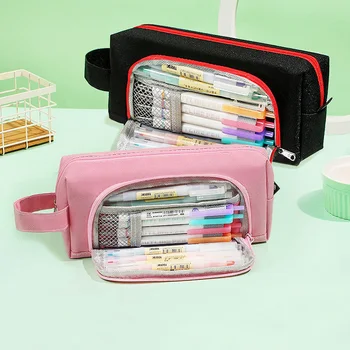

Creative Large Capacity And Multiple Colour Cute Pencil Case， School Pen Case Supplies Pencil Bag Pencils Pouch Stationery。