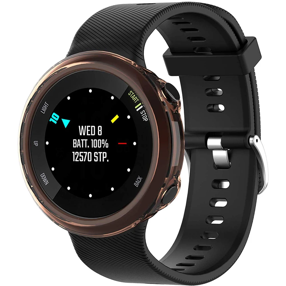 Для Garmin Forerunner 45s 39 мм чехол мягкий, гибкий, из ТПУ защитный чехол Чехол-бампер чехол для Garmin Forerunner 45 42 мм