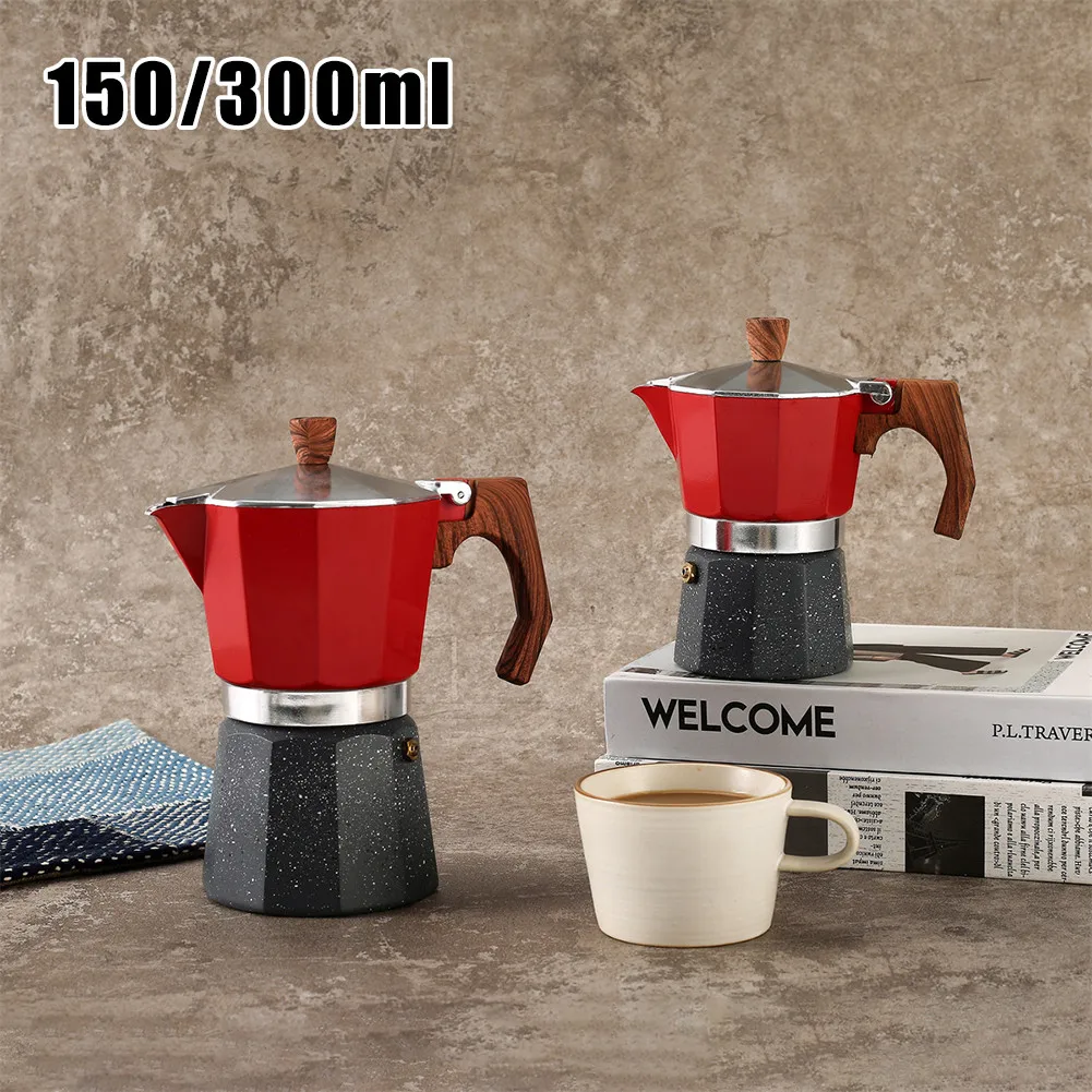 Aluminum Italian Coffee Maker Moka Stovetop Espresso Maker Coffee Moka Pot  Home Kitchen Tools Coffeeware 150/300ML|Coffee Pots| - AliExpress