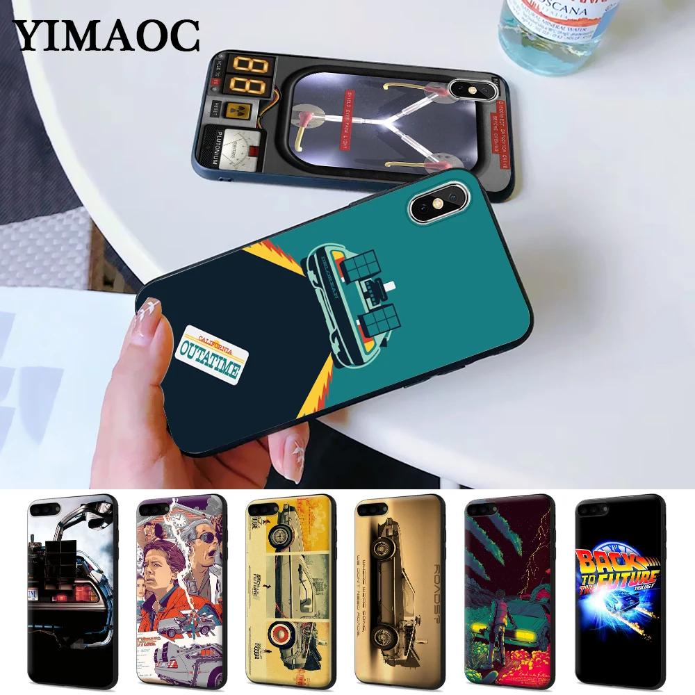 

Future DeLorean Time Machine Silicone Case for iPhone 5 5S 6 6S Plus 7 8 X XS Max XR