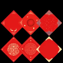 20 folhas batik vermelho xuan papel chinês festival da primavera caligrafia papel chinês ano novo decoração vermelho xuan papel rijstpapier