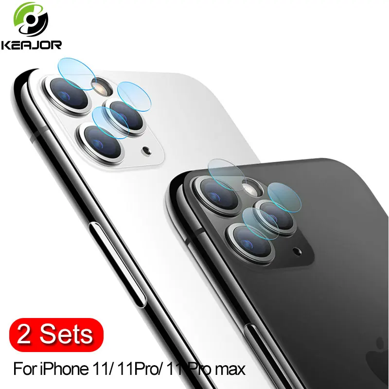 

2Pcs Glass For iPhone 11 Pro Max Camera Protector Glass For iPhone 11 Pro Lens Screen Protective Glass Back Camera Glass Film