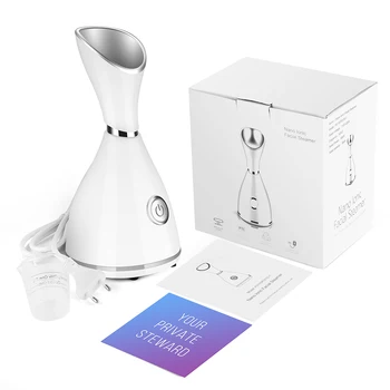 

Professional Nano Ionic Facial Steamer for Spas 30 Min Steam Time Humidifier Unclogs Pores Blackheads