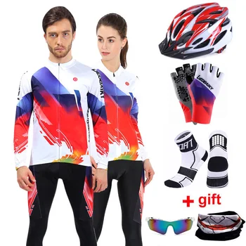

Pro Team 2020 Road Bike Clothing Men Bicycle Jersey MTB Cycling Set Long Sleeve Outdoor Sports Gel Padded Women Cycling Clothes