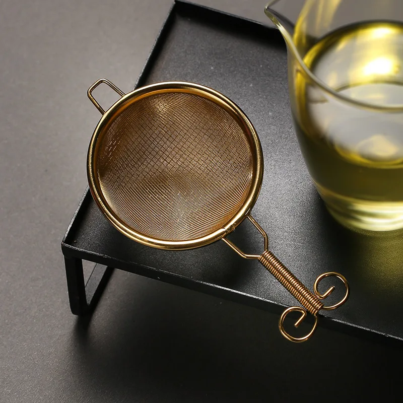 Factory Wholesale Stainless Steel Tea Filter Tea Strainer Kung Fu Tea Filter Tea Leaf Funnel Filter Tea Strainer Accessories