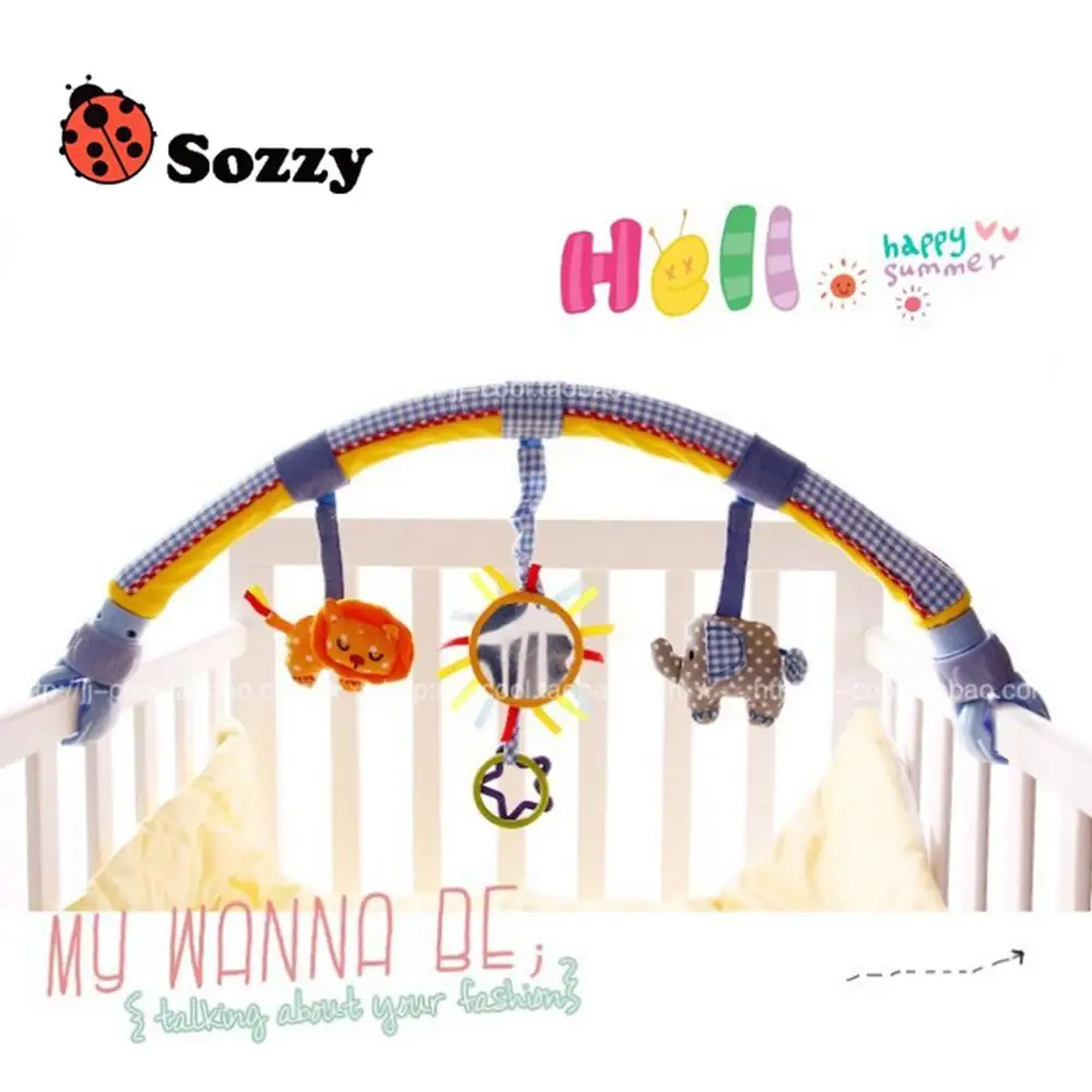 Kidlove SOZZY милые животные музыка Висячие Игрушки для детской коляски кровать детская кроватка автомобильное безопасное сиденье
