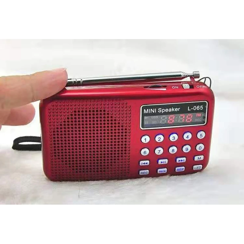 L-065 Многофункциональный Мини цифровой диктофон динамик с fm-радио MP3-плеер светодиодный фонарик Поддержка TF/USB