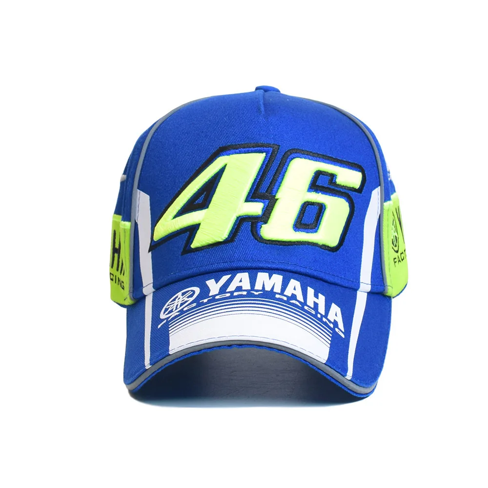 

Scrambling Motorcycle 46 Yamaha Racing Cap Two Vertical zheng lv 46 under White round Y-Horizontal Side M1 Y-after 46
