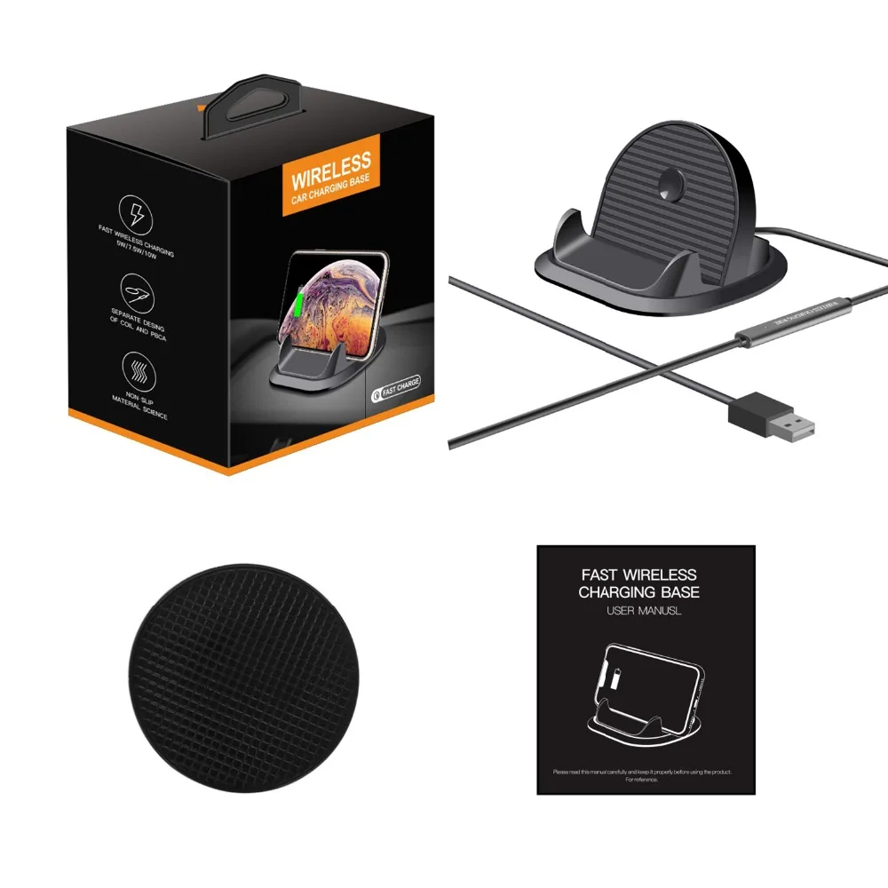 C9 wireless charging pad qi car charger