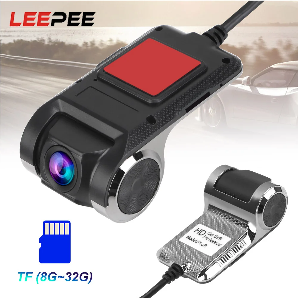 

LEEPEE Auto Recorder Car DVR HD Dash Camera 140Â° Wide Angle Video Surveillance Night Version Digital Video Recorder Android USB
