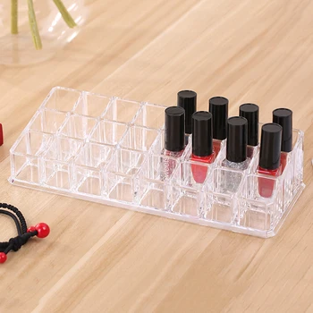 

Makeup Organizer Storage Box 24 Grid Acrylic Cosmetic Box Lipstick Jewelry Box Case Holder Display Stand Make Up Organizer
