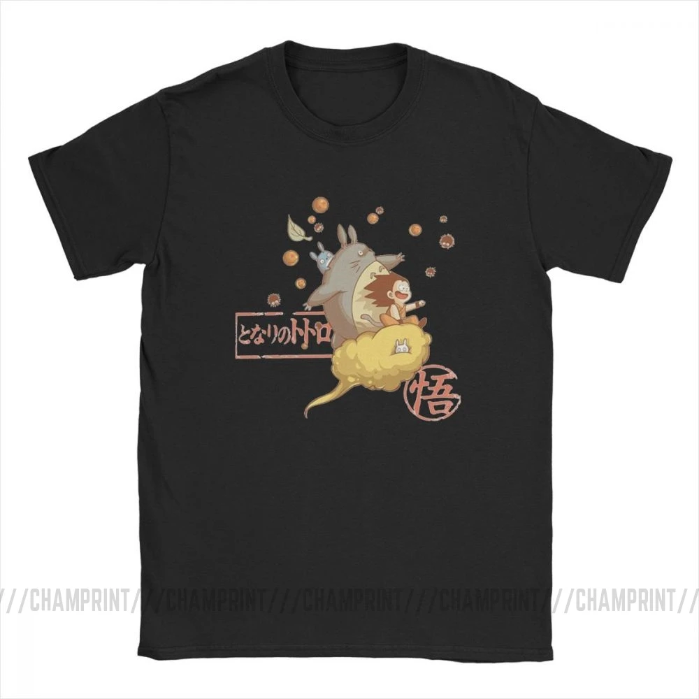 Одежда с принтом «Тоторо» Мода японского аниме Хаяо Миядзаки студия Ghibli Унесенные призраками футболка мужские удивительные Уникальные футболки