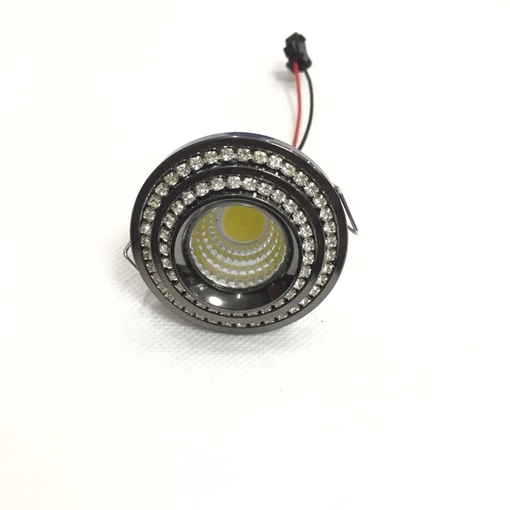 10 шт. 3 Вт светодиодный мини Einbauleuchte Rund verstellbarer точечный Deckenlampe85-265v светодиодный-Schrankleuchte