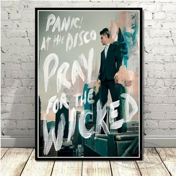 

New Brendon Urie Panic At The Disco Pop Star Art Canvas Painting Posters And Prints Pictures On The Wall Decoration Home Decor