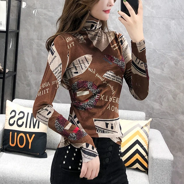 세련되고 편안한 Winsleter 여성용 캐주얼 터틀넥 탑으로 봄철 스타일을 업그레이드하세요.