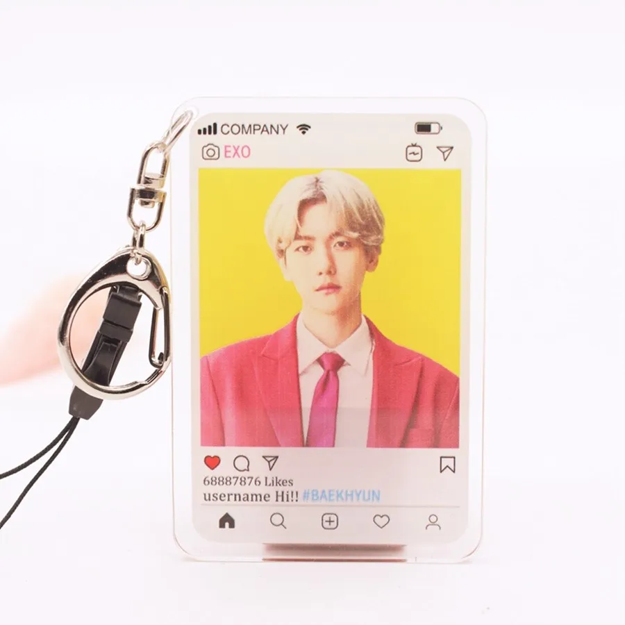 KPOP EXO Members акриловый брелок модная подвеска-сумка для телефона BaekHyun Se Hun D.O. Чан Ёль