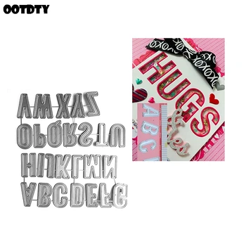 

Alphabet Letter Metal Cutting Dies Stencil Scrapbooking DIY Album Stamp Paper Card Embossing Decor Craft Arts New Dies for 2020