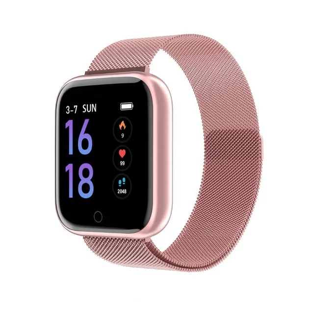 T80 Pink steel Женские водонепроницаемые Смарт-часы P70 P68 Plus Bluetooth Smartwatch для Apple IPhone монитор сердечного ритма фитнес-трекер Браслет - Цвет: T80 Pink steel