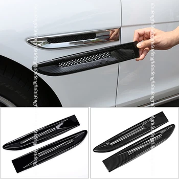 

2pcs For Jaguar F-PACE 2016-2020 ABS Carbon fiber ABS Side Fender Vent Air Wing Cover Trim Car Accessories