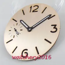 37,5 мм PARNIS стерильный циферблат+ стрелки часов подходят ETA 6497 6498 ST 3600 серия Движение Мужские часы циферблат