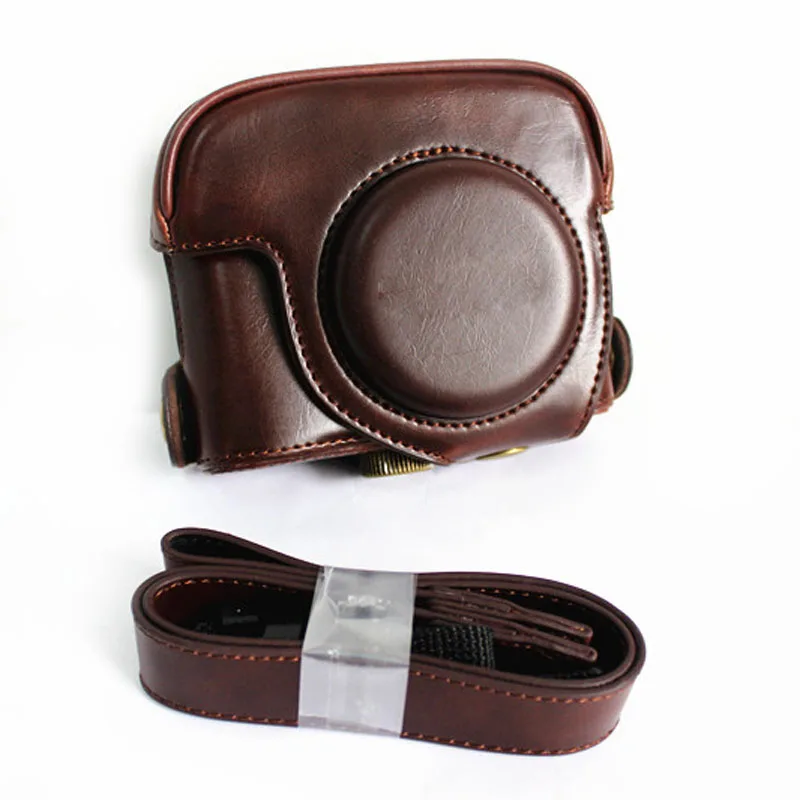 Leather Camera case bag Grip Strap for Canon POWERSHOT G15 G16 