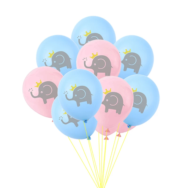 10 шт./компл. мультфильм ребенок слон-шар латексные Конфетти украшения Воздушные шары Дети Свадьба Вечеринка Babyshower тема Декор поставки