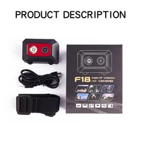 F18 Night Vision Camcorder 1080P HD Outdoor Sport Camera SOS Head-mounted Action Cameras Helmet Video Recording DVR Cam - Image 5