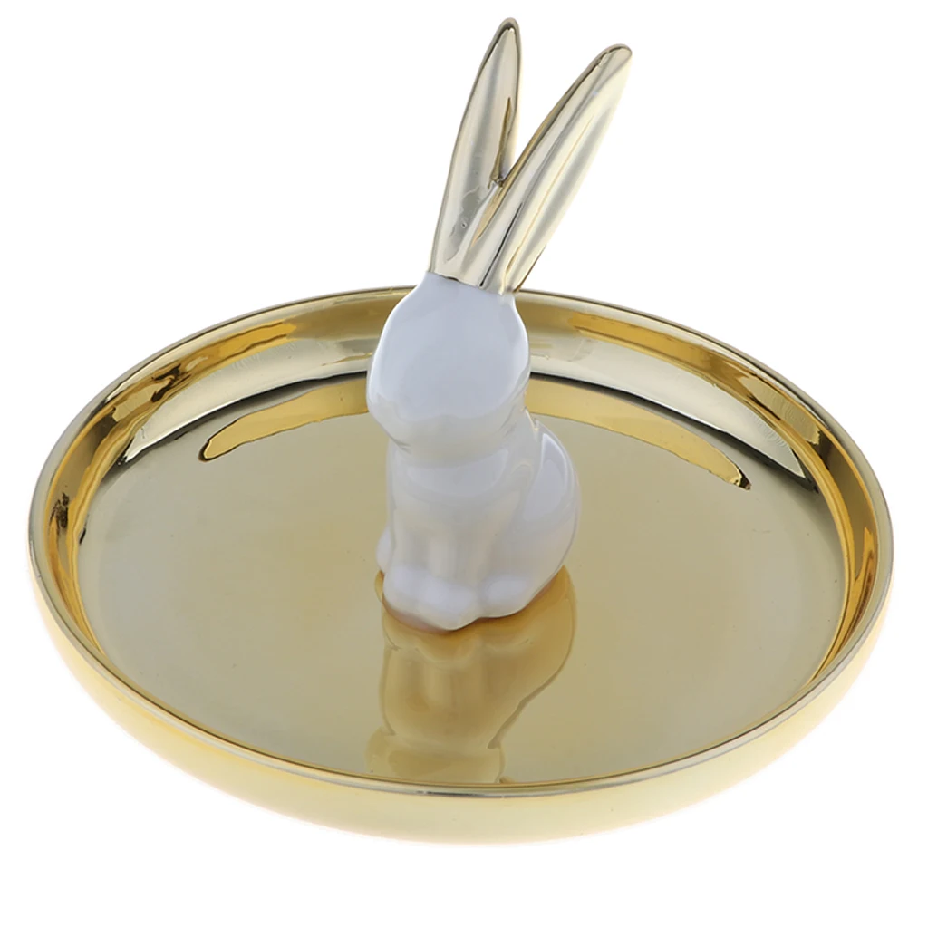 Ceramic Ring Holder Flamingo Jewelry Dish Decorative Necklace Jewelry Organizer Tray unicorn necklace show stand elk