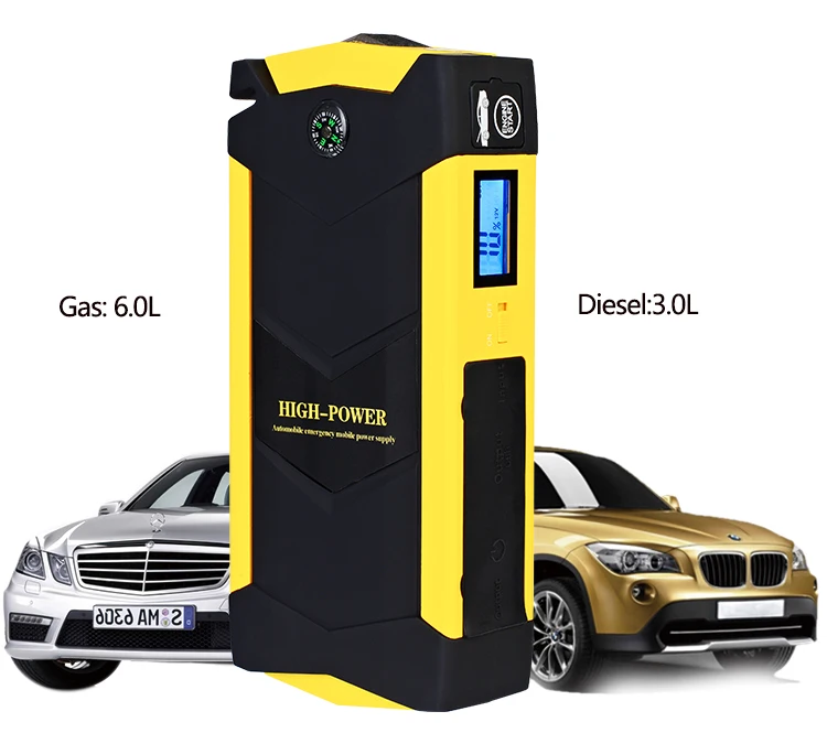 89800mAh 4 USB Car Jump Starter Pack Booster Charger Battery Power Bank LED 12V