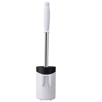 

Long Handle Cleaning Brushs Bathroom Pendants Creative Wall Hanging Toilet Brush Holder Brush Paint Holder White