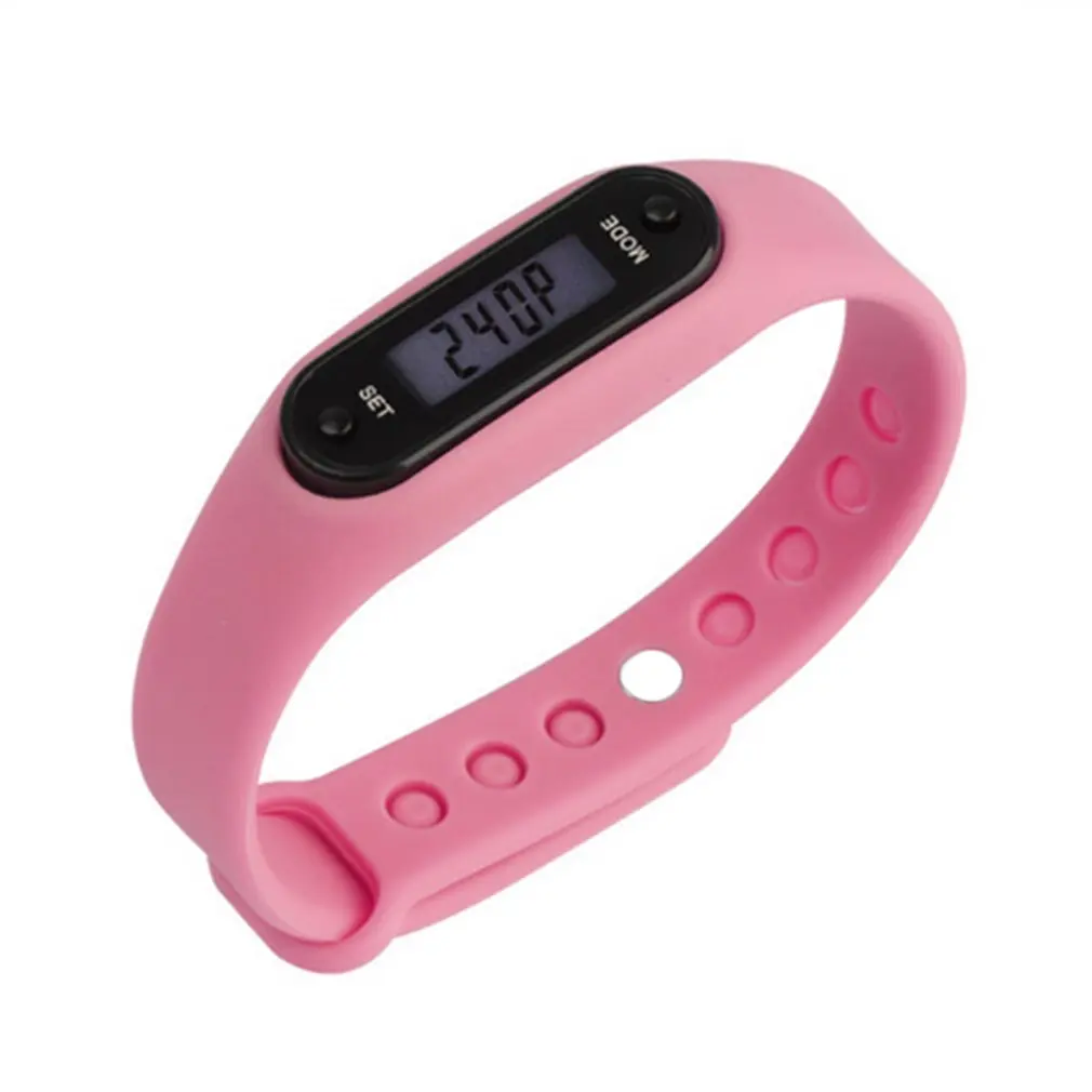 Multifunction Sport Bracelet Pedometer Activity Tracker LCD Electronic Watch Silicone Wristband Health Watch