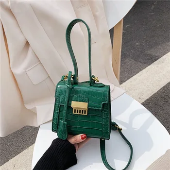 

2020 Mini PU Leather Stone Pattern Crossbody Bags For Women Summer Shoulder Messenger Handbag Female Fashion Tote Handbags