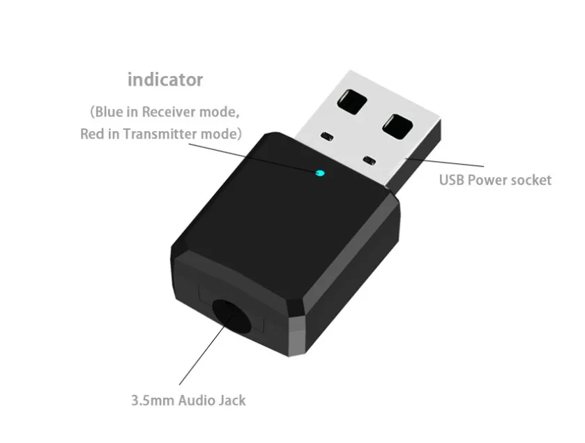 Включающим в себя гарнитуру блютус и флеш-накопитель USB 5,0 hdmi передатчик и приемник 2-в-1 3,5 мм AUX кабель ТВ наушникам ПК аудио адаптер