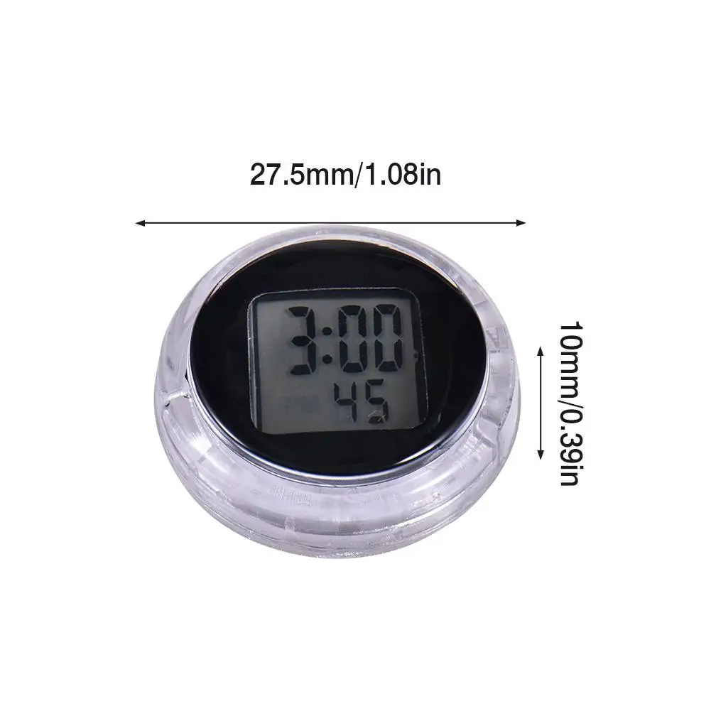 for Motorcycle Office Desk Nightstand LMTXXS 2 Pcs Mini Stick-On Clock Universal Digital Watch Waterproof 